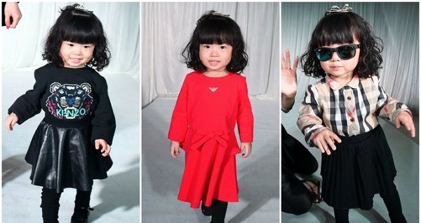 2 წლის ჩინელ გოგონას 200 000 დოალრიანი გარდერობი აქვს