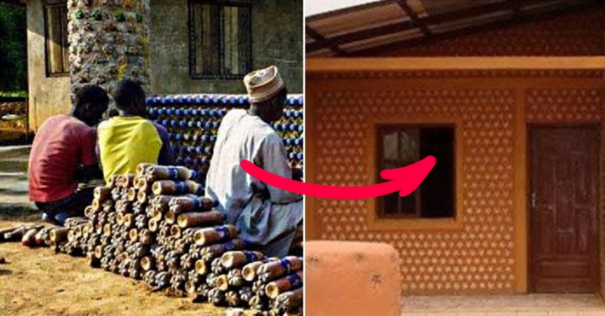 ნიგერიელები უკვე აღარ ცხოვრობენ ყუთებში. აფრიკელებმა მოიფიქრეს, როგორ ააშენონ მყარი სახლები...  პლასტმასის ბოთელბისგან!