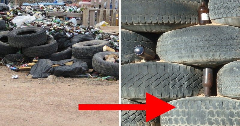 მეზობლები ვერ ხვდებოდნენ, რატომ აგროვებს ის საბურავებს და ცარიელ ბოთლებს. მალევე მათაც იგივე გააკეთეს.