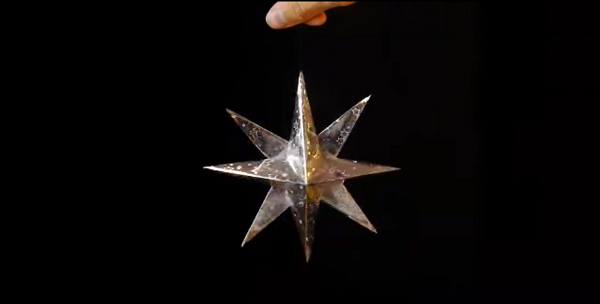 როგორ გავაკეთოთ 3D ვარსკვლავი ქაღალდისგან